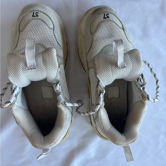 Sneakers White Chunky Women’s Triple S Size 37 - Picture 9 of 13